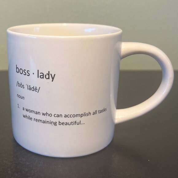 BOSS LADY noun / A Woman Who Can Accomplish All Tasks While Remaining Beautiful - Picture 3 of 7